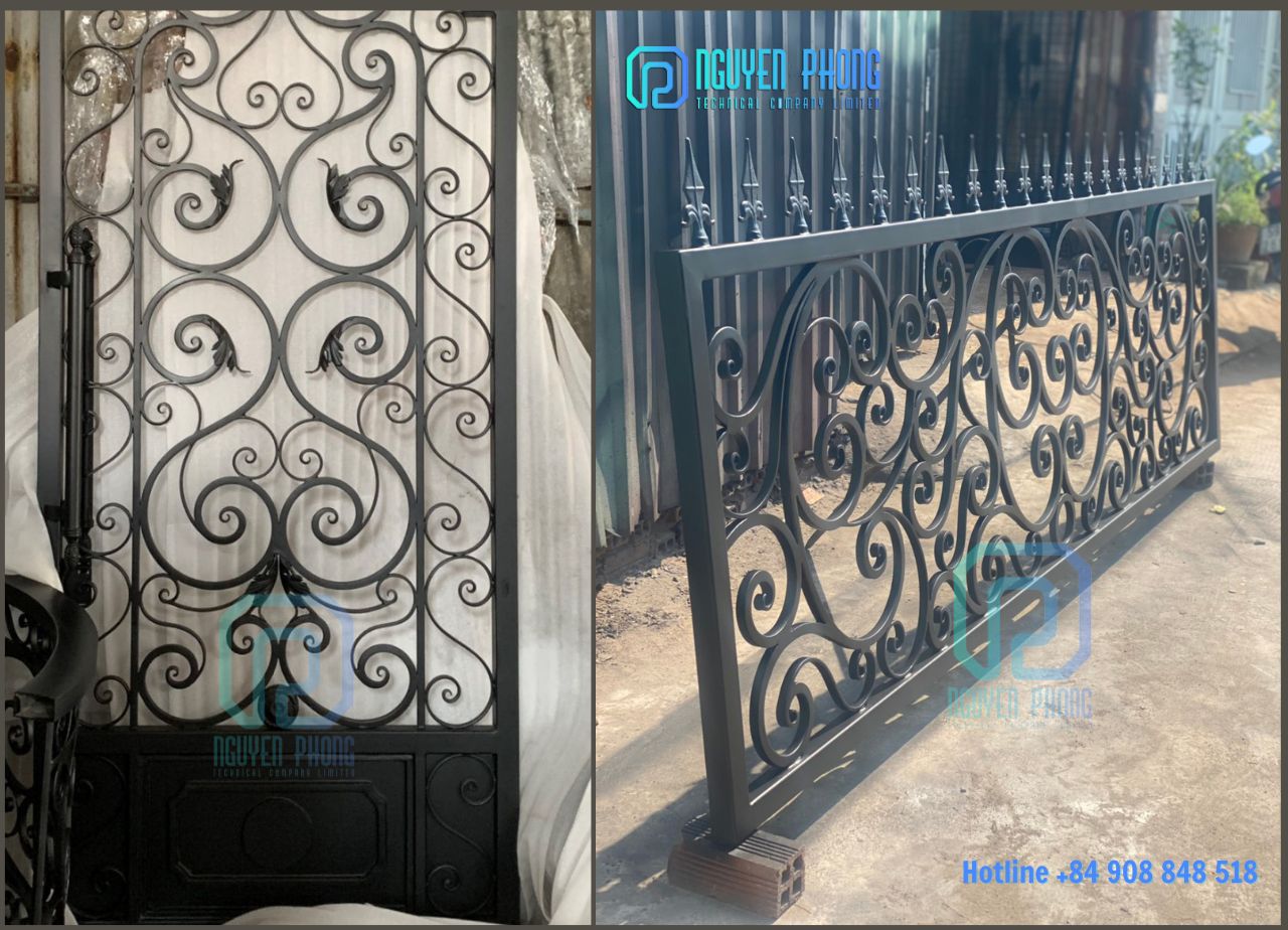 ORDERS FOR WROUGHT IRON GATES FOR PRIVATE HOMES FROM THE ORIGINAL MANUFACTURER IN VIETNAM (Orders from Australia & Spain) wrought-iron-main-gate-iron-gate-design-for-villa -manufacture-35.jpg